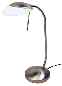 lampe petite, blanc, permettant de bouger facilement le haut de la lampe pour une meilleur vision, lampe pour bureau